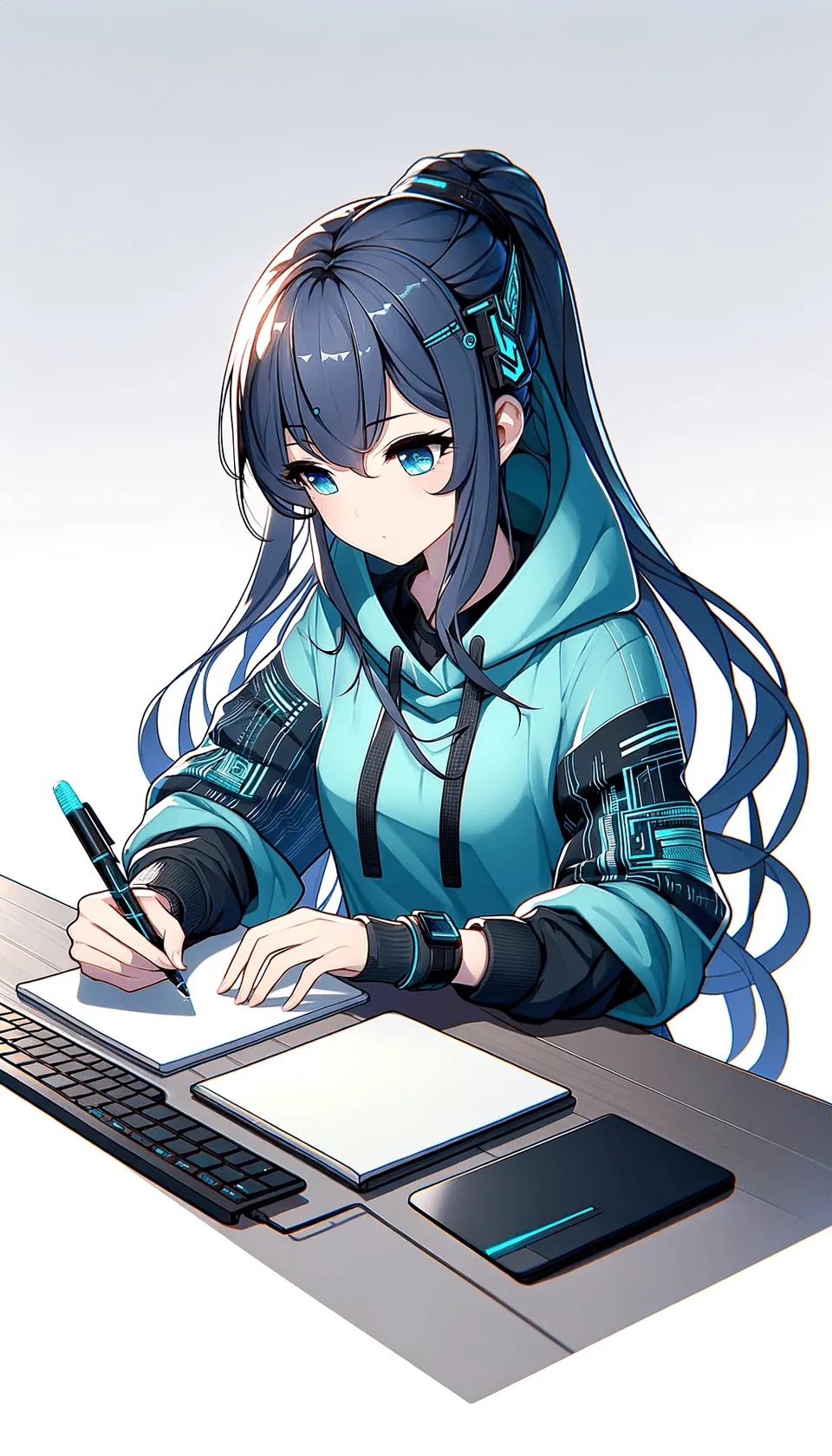 GPT writing something on the desk