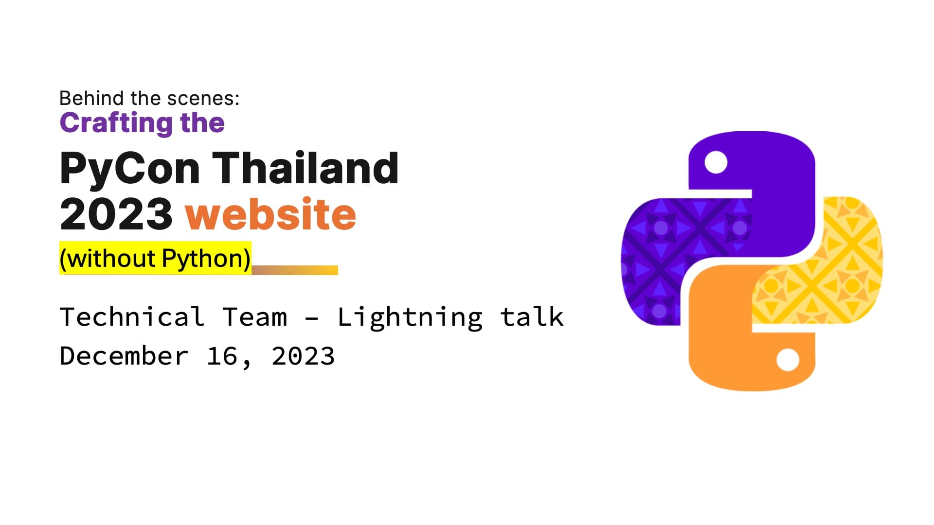 PyConTH 2023 - Slide intro